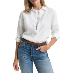 Best GANT Regular Linen Champray Shirt Dam