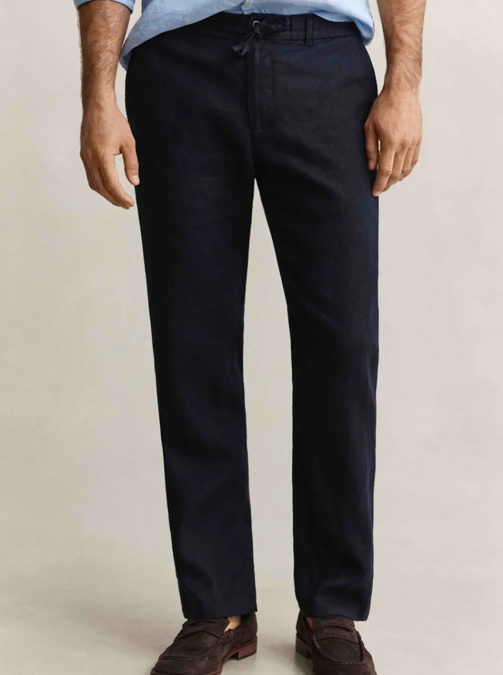 Outlet GANT REGULAR LINEN DS PANTS HERR