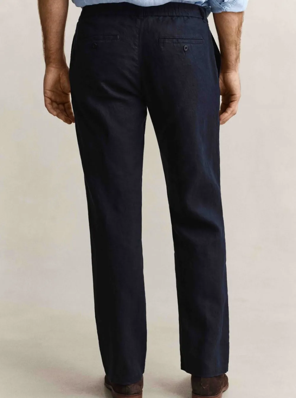 Outlet GANT REGULAR LINEN DS PANTS HERR