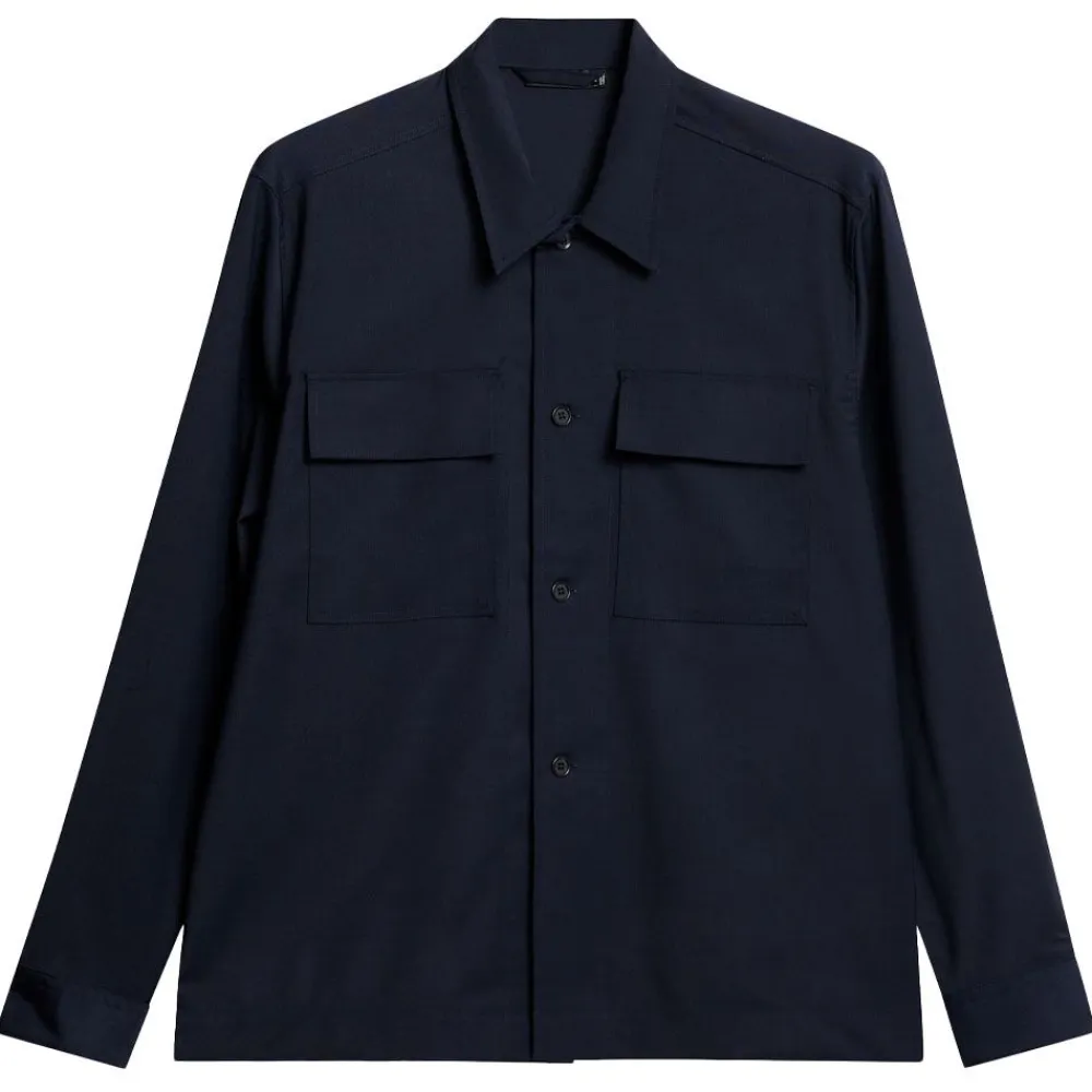 Best J.Lindeberg Reid Drape Overshirt Herr