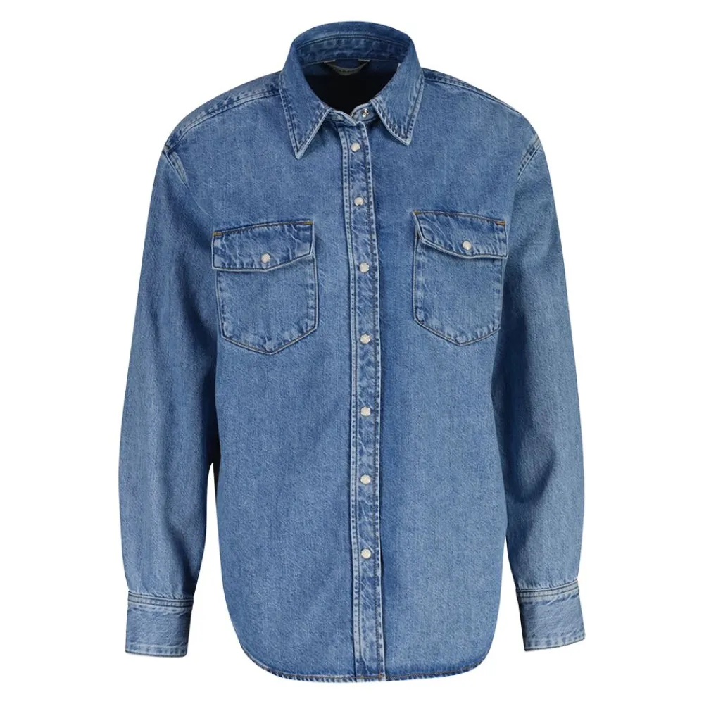 Allt Under Överdelar|Skjortor & Blusar | GANT RELaxed DENIM POCKET LS SHIRT dam