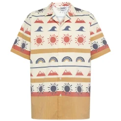 Clearance Knowledge Cotton Relaxed print short sleeve shirt
