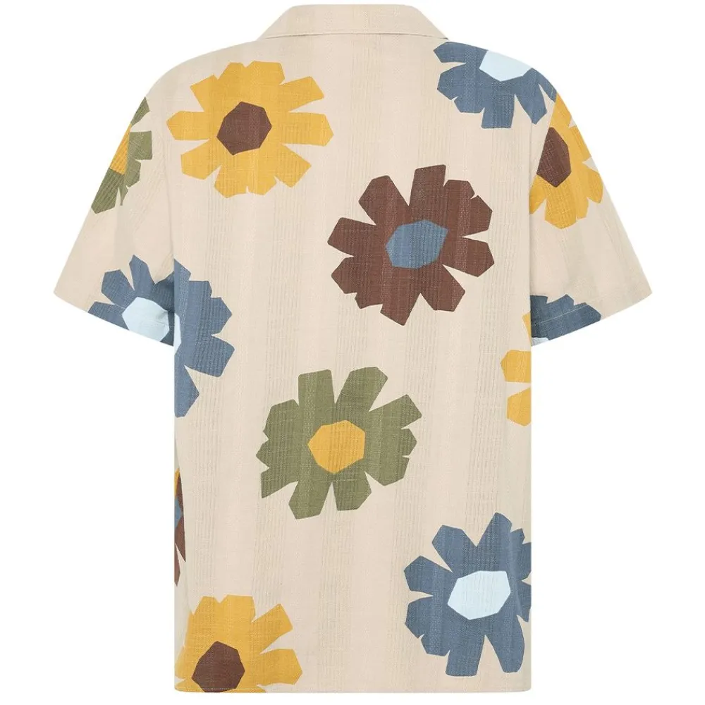 Skjortor|Allt Under Överdelar | Knowledge Cotton Reaxed print hort eeve hirt herr