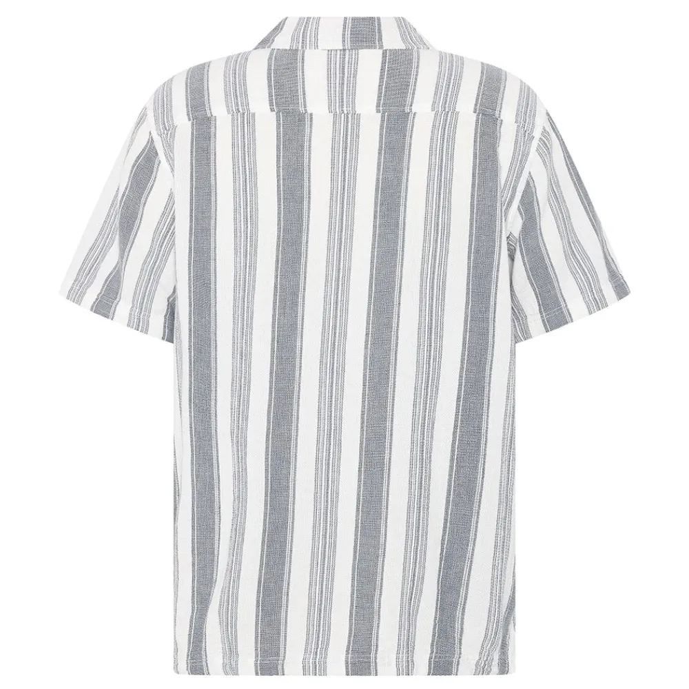 Best Knowledge Cotton Relaxed Stripe short sleeve shirt