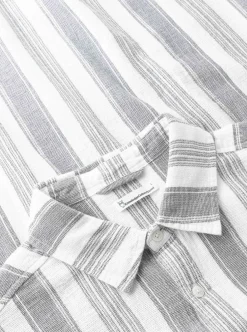 Best Knowledge Cotton Relaxed Stripe short sleeve shirt