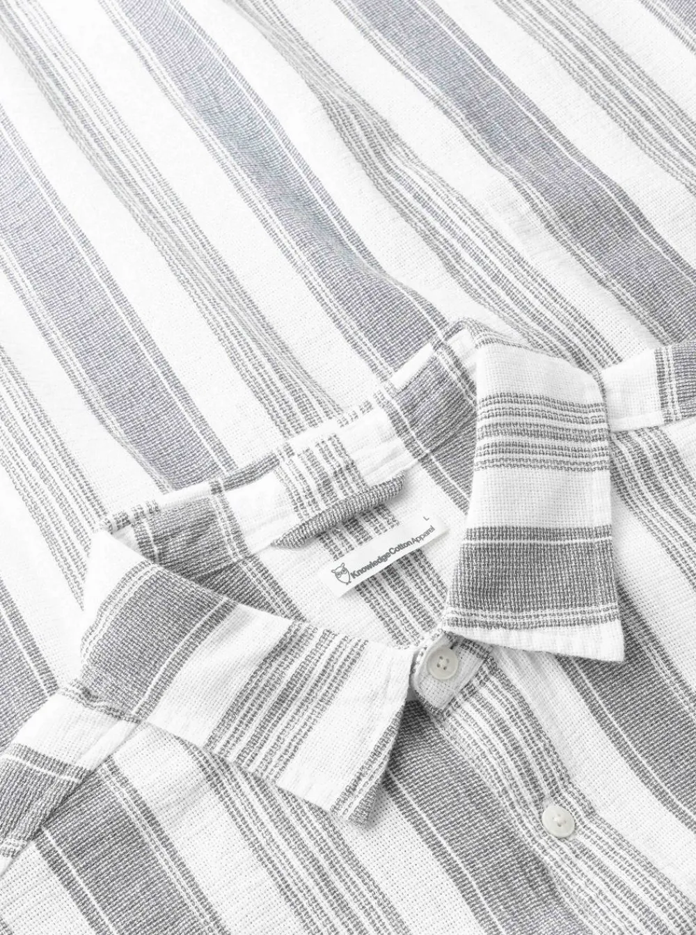 Best Knowledge Cotton Relaxed Stripe short sleeve shirt