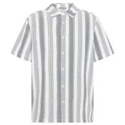Best Knowledge Cotton Relaxed Stripe short sleeve shirt
