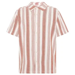 Skjortor|Allt Under Överdelar | Knowledge Cotton Reaxed Stripe short seeve shirt herr