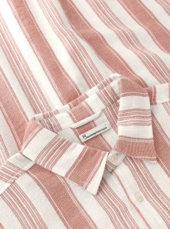 Skjortor|Allt Under Överdelar | Knowledge Cotton Reaxed Stripe short seeve shirt herr