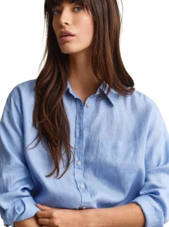 Allt Under Överdelar|Skjortor & Blusar | GANT REL LINEN LS SHIRT DAM