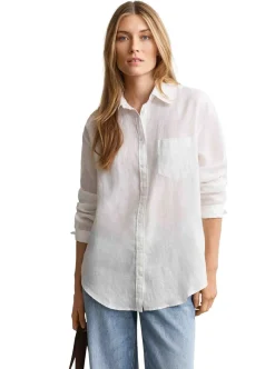 Allt Under Linnekläder|Linneskjortor & Linneblusar | GANT REL LINEN LS SHIRT DAM