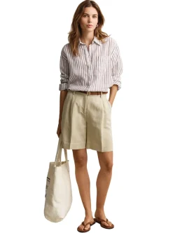 Allt Under Överdelar|Skjortor & Blusar | GANT REL STRIPED LINEN LS SHIRT DAM