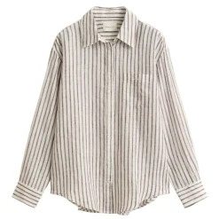 Outlet GANT REL STRIPED LINEN LS SHIRT DAM