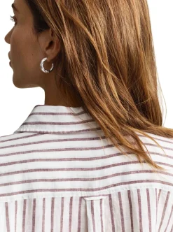 Outlet GANT REL STRIPED LINEN LS SHIRT DAM