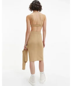 Outlet Calvin Klein Ribbed Knit Bra Top Dam