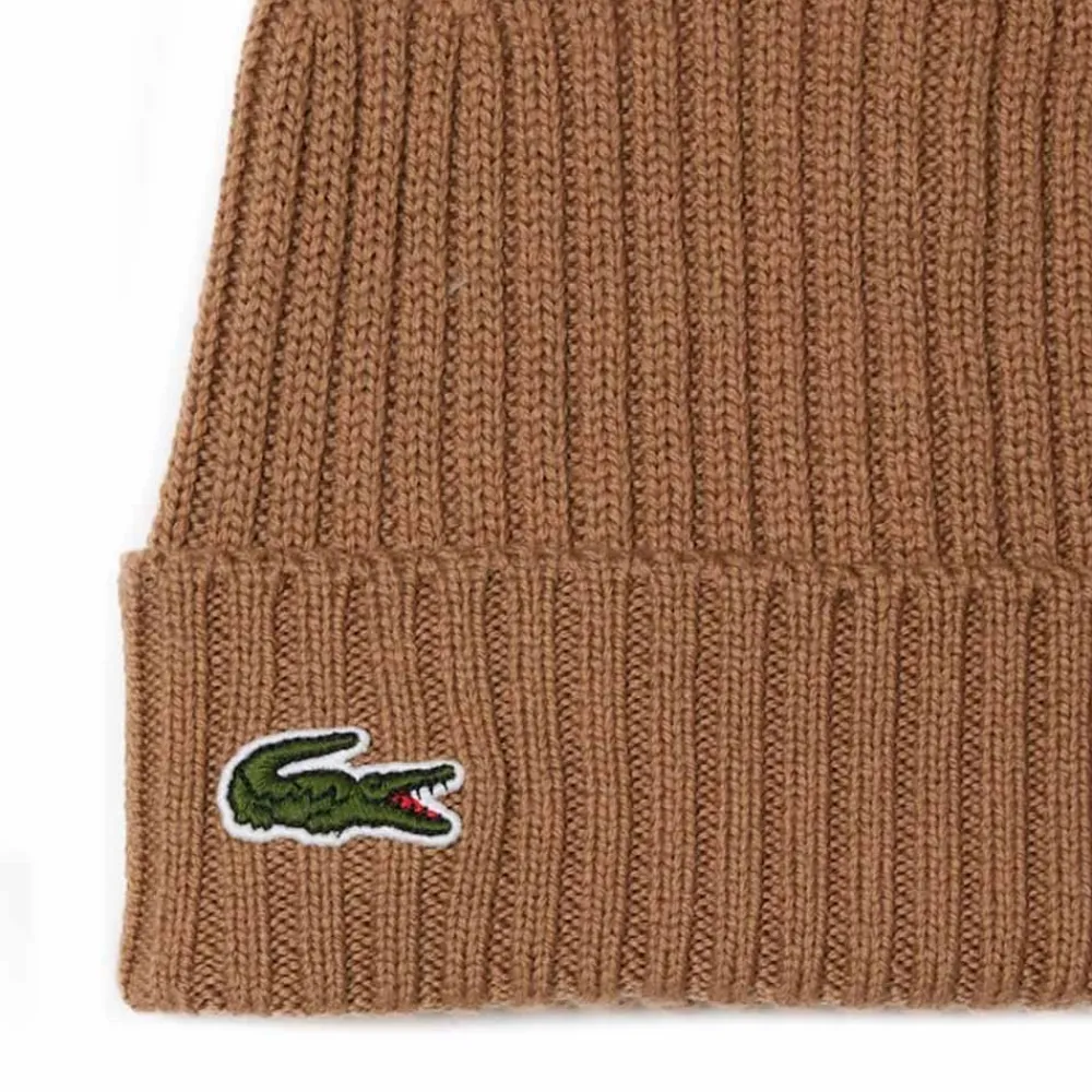 Accessoarer | Lacoste Ribbed Wool Beanie