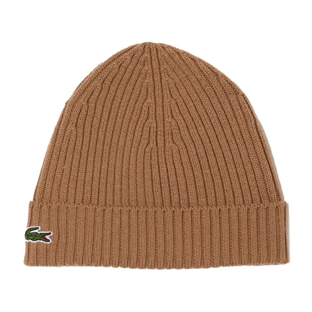 Accessoarer | Lacoste Ribbed Wool Beanie