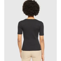 Knowledge Cotton Rib t-shirt Dam