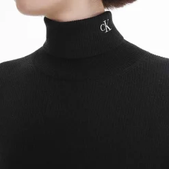 Outlet Calvin Klein Roll Neck Jumper Dress Dam