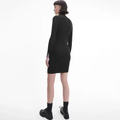 Outlet Calvin Klein Roll Neck Jumper Dress Dam