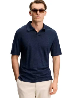 Clearance J.Lindeberg Roy Linen Polo Herr