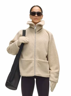 Best Casall Sherpa Short Zip Jacket dam