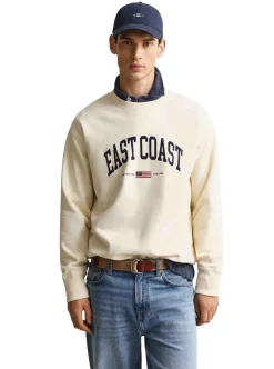 Sale GANT SPRAY GRAPHIC C-NECK HERR