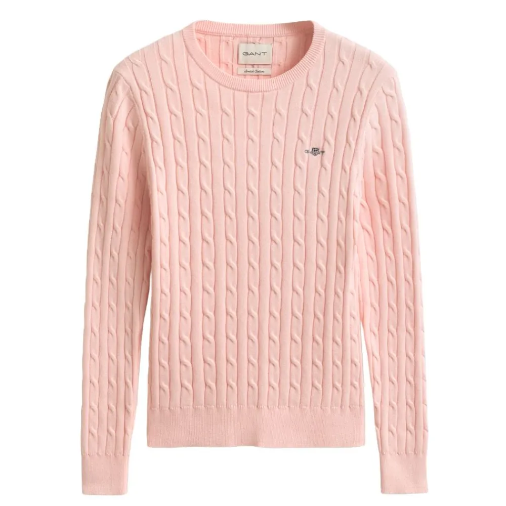 Discount GANT STRETCH COTTON CABLE C-NECK DAM