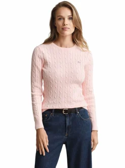Discount GANT STRETCH COTTON CABLE C-NECK DAM