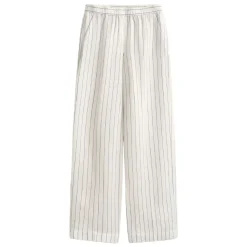 New GANT STRIPED LINEN BLEND PULL ON PANTS DAM