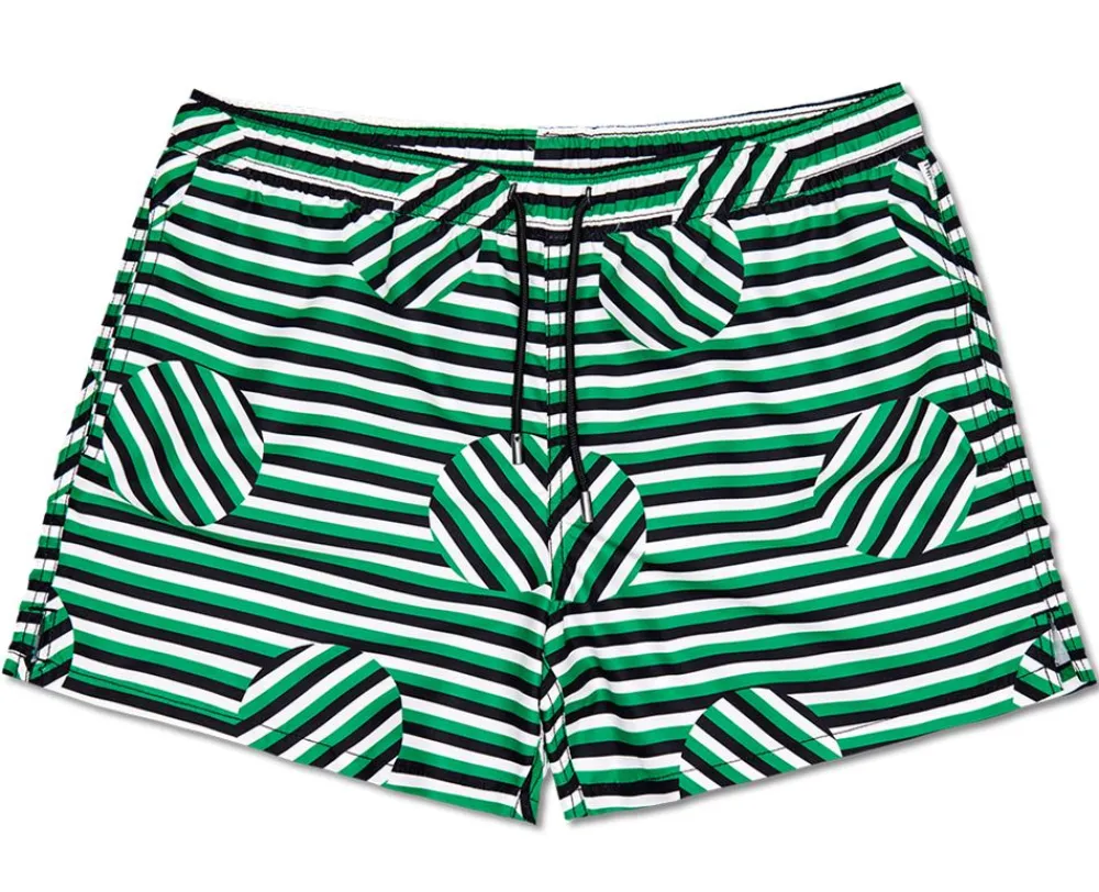 New Happy Socks Stripe Swim Shorts Herr