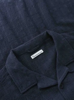 Skjortor|Allt Under Överdelar | Knowledge Cotton tructure hort leeve hirt herr