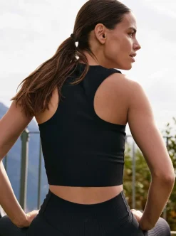 Björn Borg STUDIO RIBBED CROPPED TANK TOP DAM