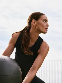 Björn Borg STUDIO RIBBED CROPPED TANK TOP DAM