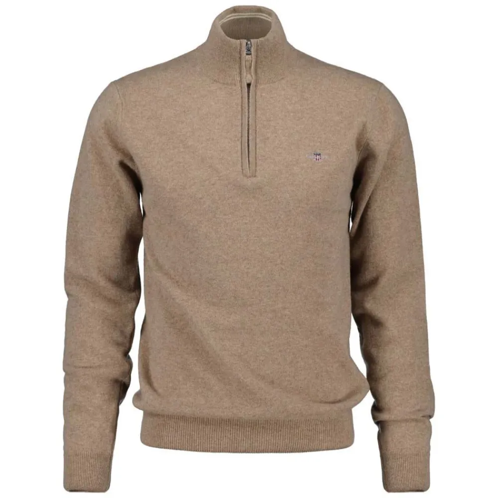 Hot GANT Superfine Lambswool Half Zip Herr