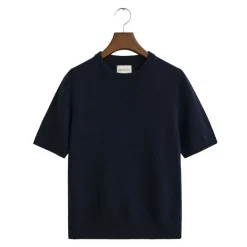 New GANT Superfine Lambswool Short Sleeve C-Neck Dam
