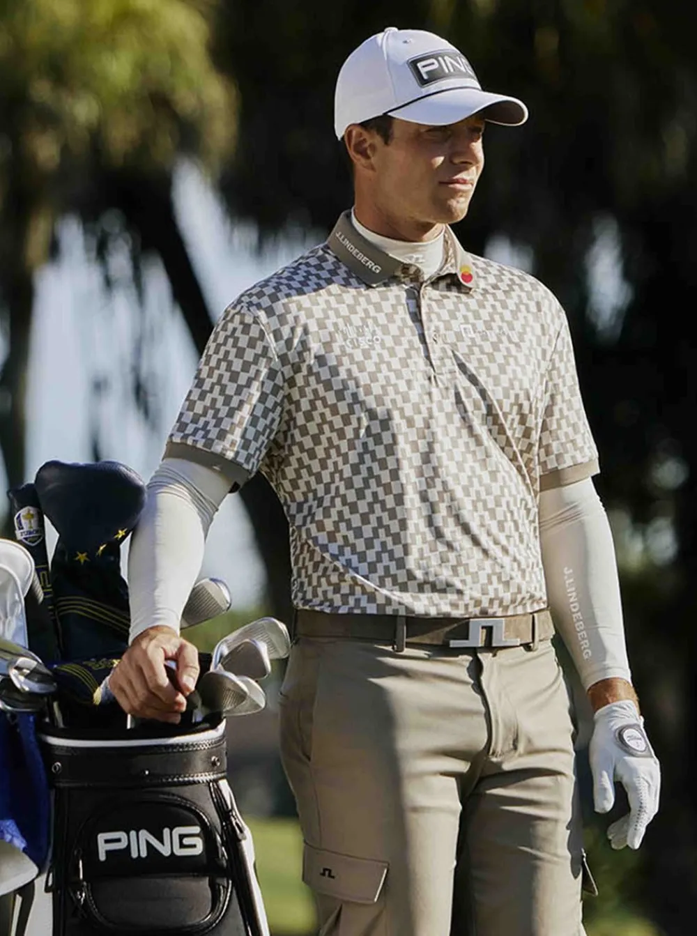 Allt Inom Golf|Golftröjor | J.Lindeberg Tour Tech Print Poo Herr