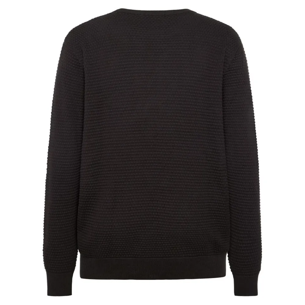 Discount Knowledge Cotton VAGN regular bubble knit crew neck - Regenerative Organic Certified - GOTS/Vegan