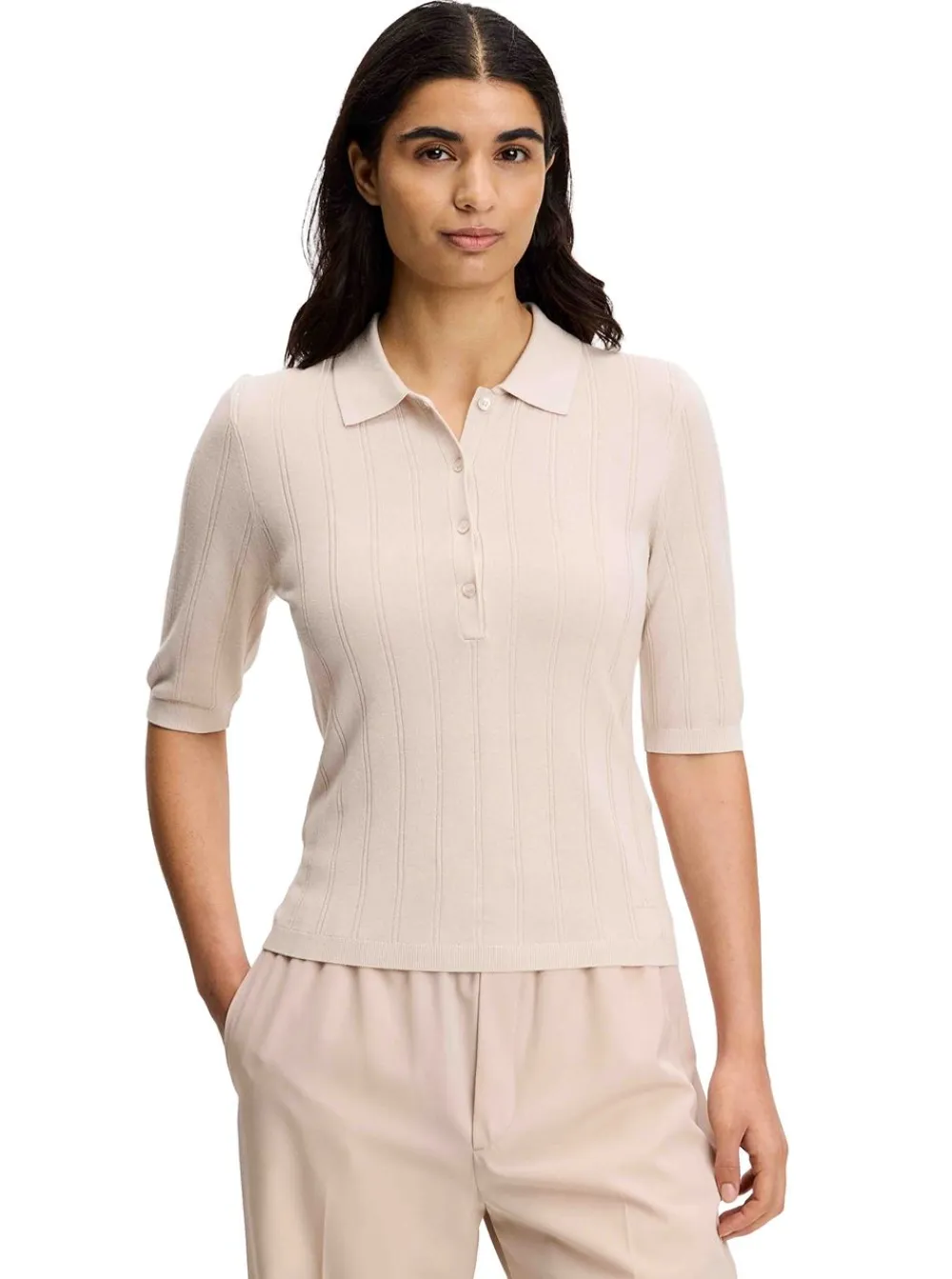 Sale J.Lindeberg Vida Wide Rib Polo Dam