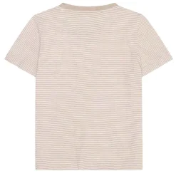 Best Knowledge Cotton V-neck Slub T-shirt Dam