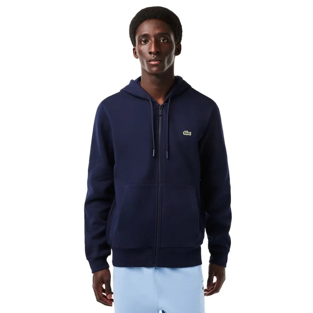 Hoodies|Allt Under Överdelar | Lacoste Zipped Fleece Hoodie Herr